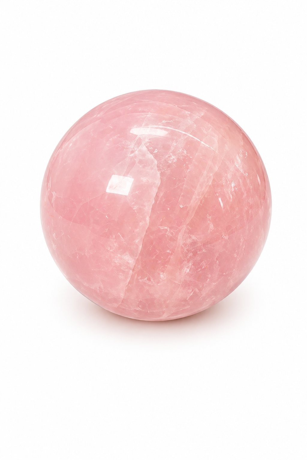 Rose Quartz Sphere for Love, Emotional Healing & Positive Energy