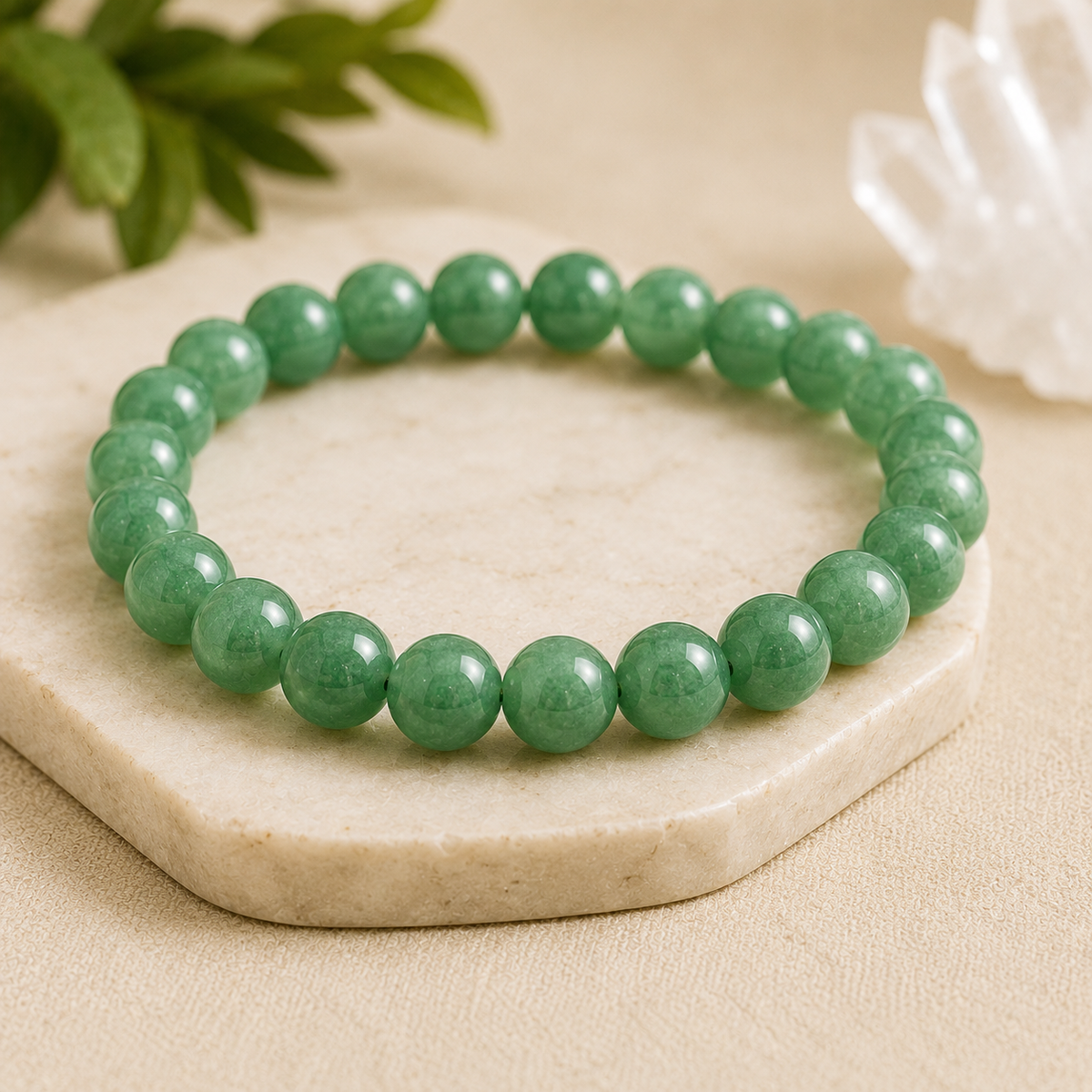 Green Aventurine Bracelet for Luck & Prosperity