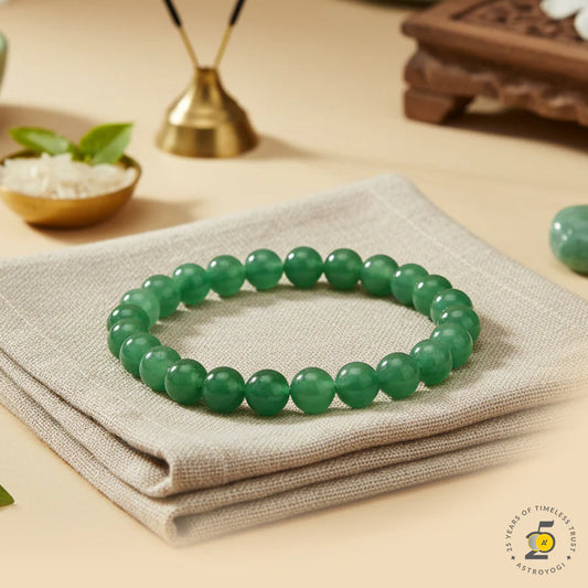 Green Aventurine Bracelet for Luck, Growth &amp; Opportunities
