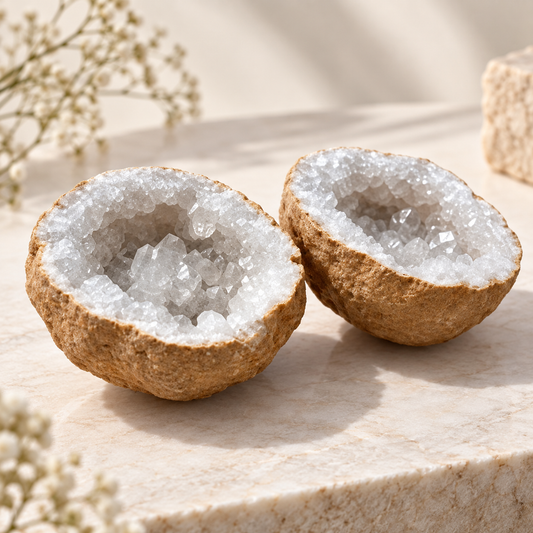 Clear Quartz Geodes – Relationship & Love