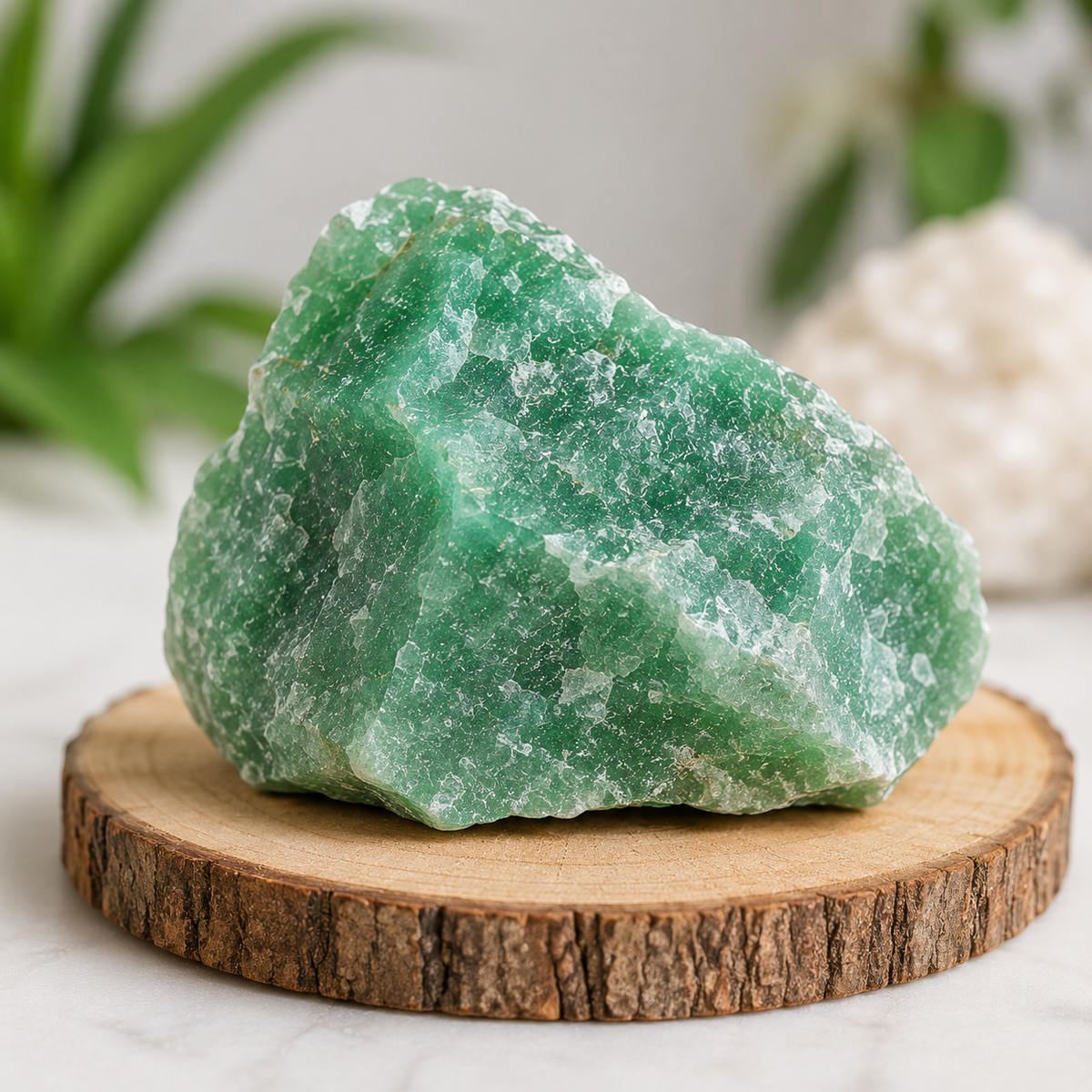 Green Aventurine Raw Crystal for Luck & Prosperity