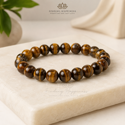 Tiger Eye Bracelet for Confidence, Protection & Positive Energy