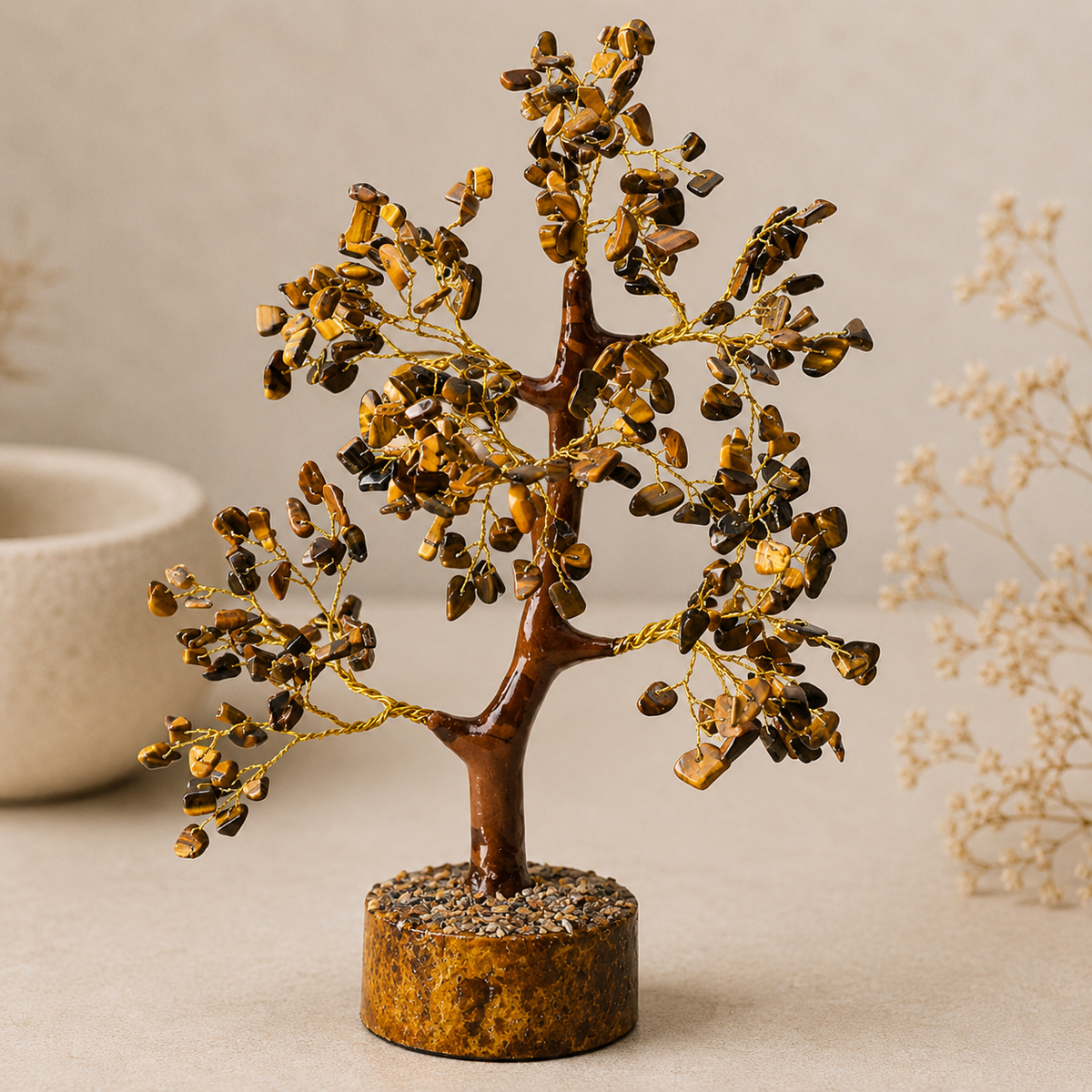 Tiger Eye Crystal Tree