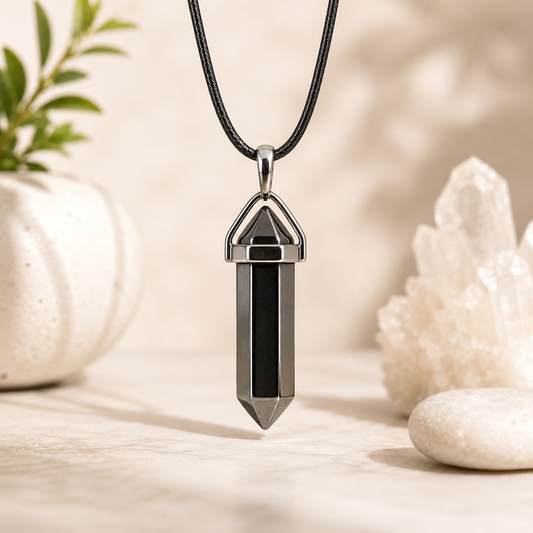 Hematite Pendant for Protection, Grounding & Emotional Balance