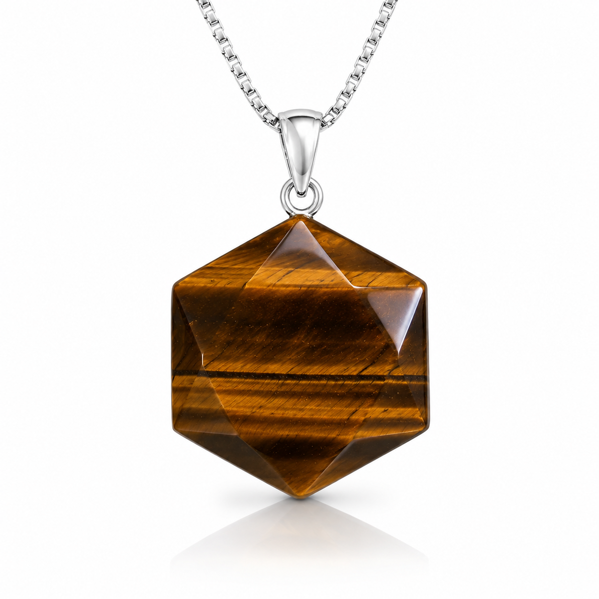 Tiger Eye Pendant for Confidence, Protection & Success