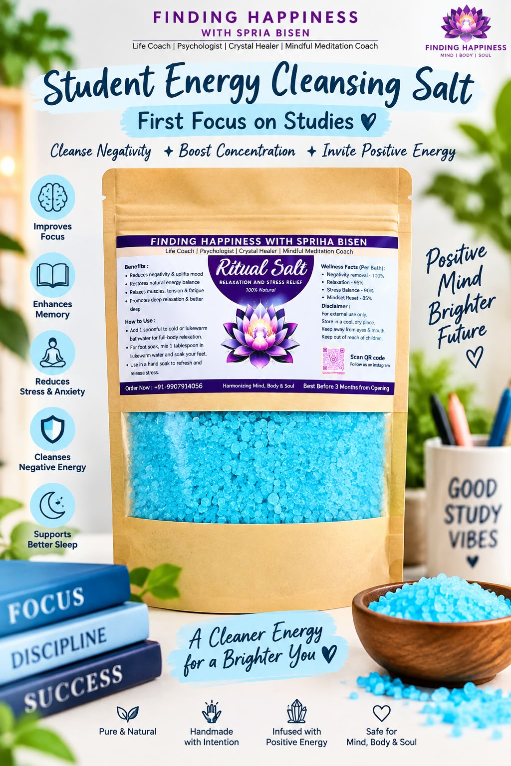 Student Energy Cleansing Salt – Ritual Salt