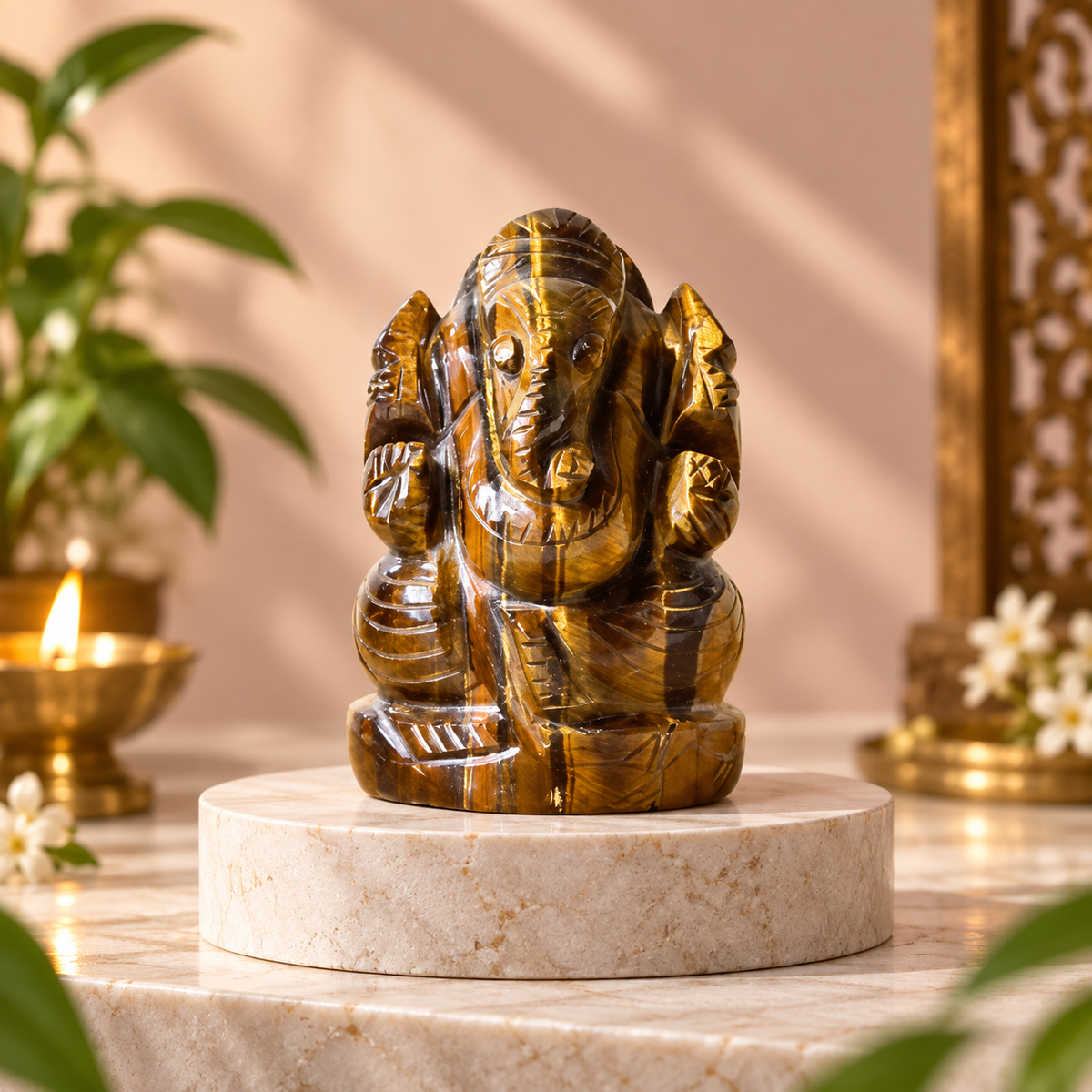 Tiger Eye Ganpati