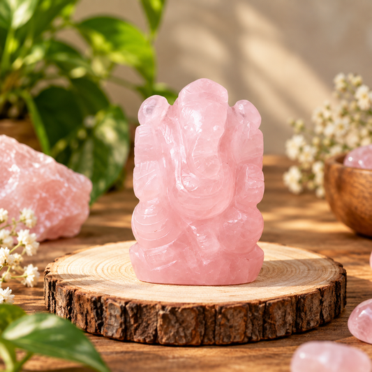 Rose Quartz Ganpati