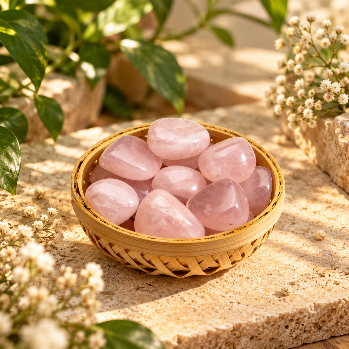 Rose Quartz Tumbled Stone