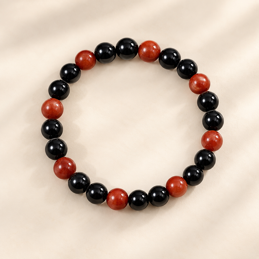 Root Chakra Healing Crystals Bracelet – 8 mm & 10 mm