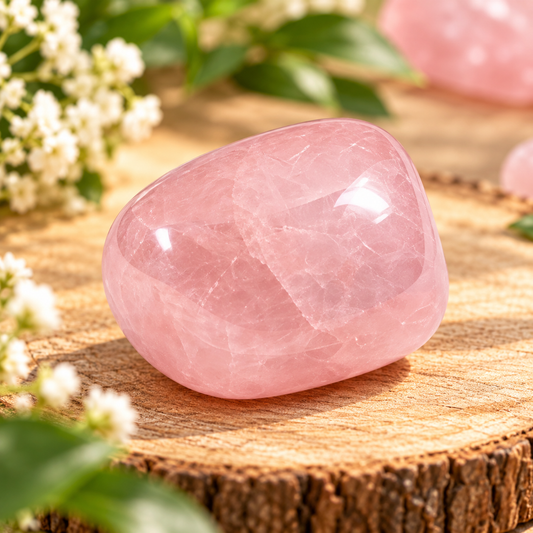 Rose Quartz (Emotional Healing &amp; Self-Love) Pocket Stone Jar
