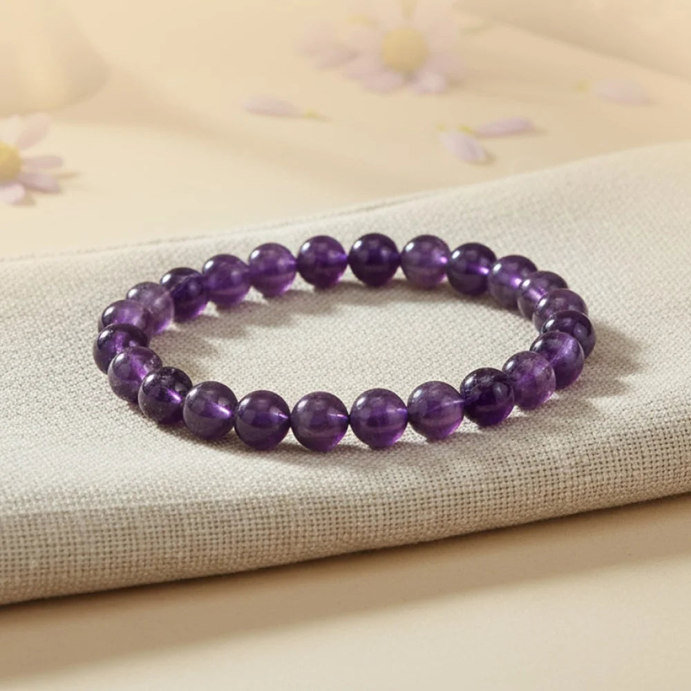Amethyst Bracelet  – 8 mm, 10 mm